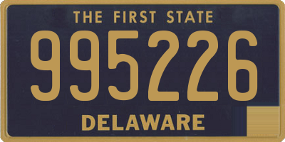 DE license plate 995226