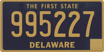 DE license plate 995227