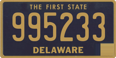 DE license plate 995233