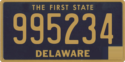 DE license plate 995234