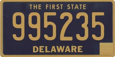 DE license plate 995235