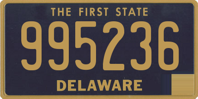 DE license plate 995236