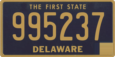 DE license plate 995237