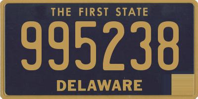 DE license plate 995238