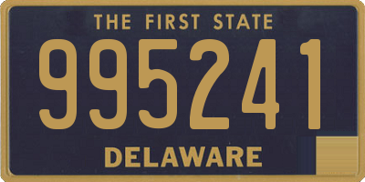 DE license plate 995241