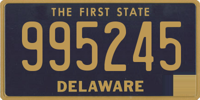 DE license plate 995245