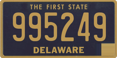 DE license plate 995249