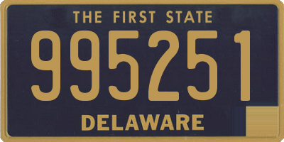 DE license plate 995251