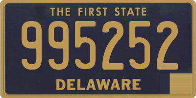 DE license plate 995252