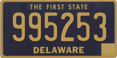 DE license plate 995253