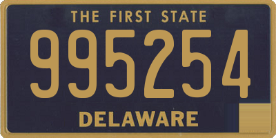 DE license plate 995254