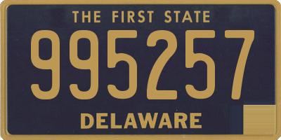 DE license plate 995257