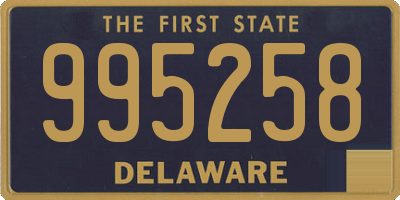 DE license plate 995258