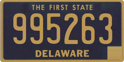 DE license plate 995263