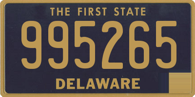 DE license plate 995265