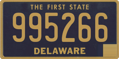 DE license plate 995266