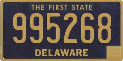 DE license plate 995268