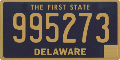 DE license plate 995273