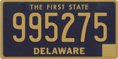 DE license plate 995275