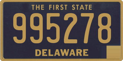 DE license plate 995278