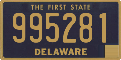 DE license plate 995281