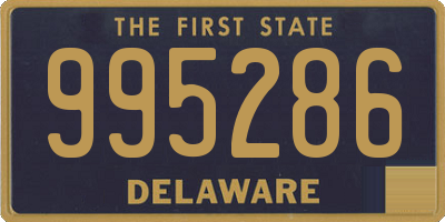 DE license plate 995286