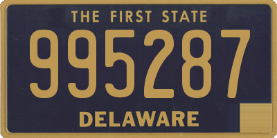 DE license plate 995287