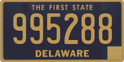 DE license plate 995288