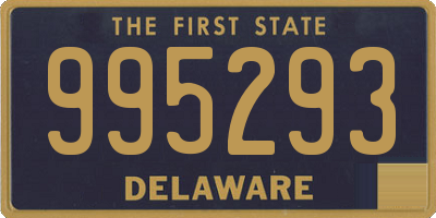 DE license plate 995293