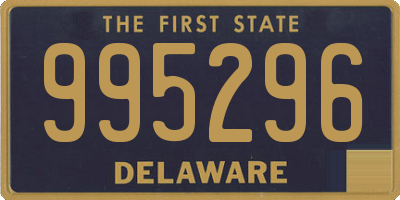 DE license plate 995296