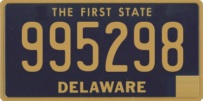 DE license plate 995298