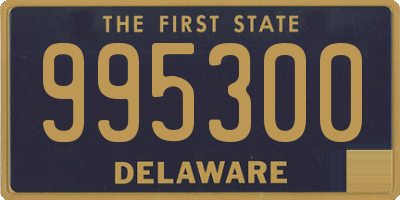 DE license plate 995300