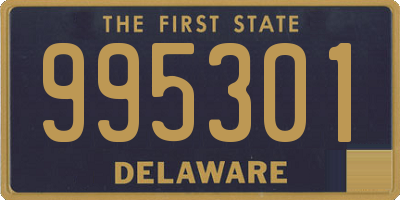 DE license plate 995301