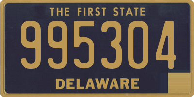 DE license plate 995304