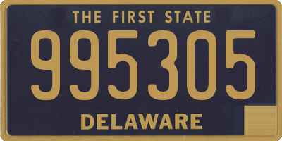 DE license plate 995305