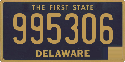 DE license plate 995306