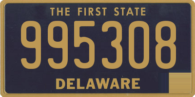 DE license plate 995308