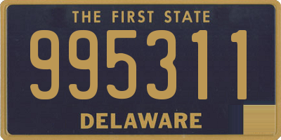 DE license plate 995311