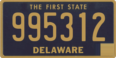 DE license plate 995312