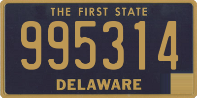 DE license plate 995314