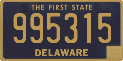 DE license plate 995315