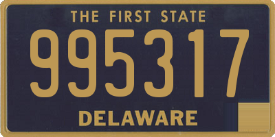 DE license plate 995317