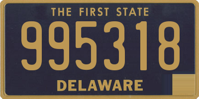 DE license plate 995318