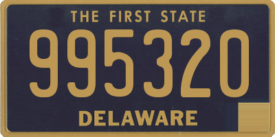 DE license plate 995320