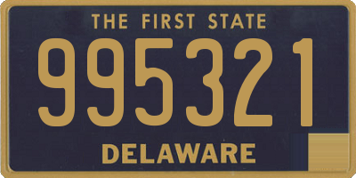 DE license plate 995321