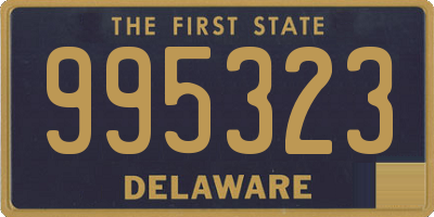 DE license plate 995323