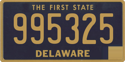 DE license plate 995325