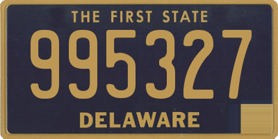 DE license plate 995327