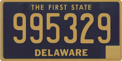 DE license plate 995329