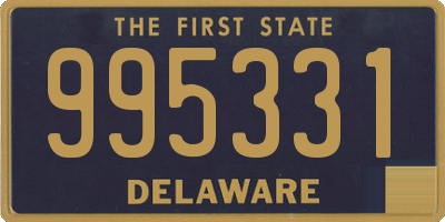 DE license plate 995331